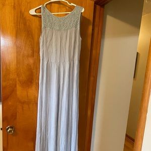 BHLDN soft green bridesmaids dress